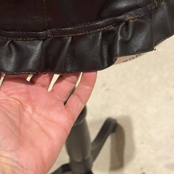 Sugar Coat-Ing Chocolate PU  Leather Coat - Picture 11 of 14